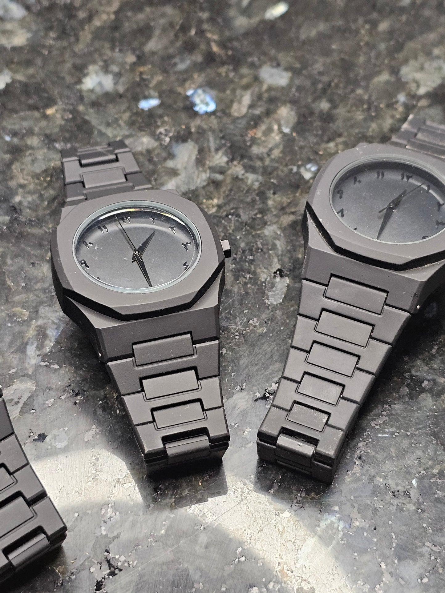 Pack of 3 Black Arabic Aura Watch FIBER